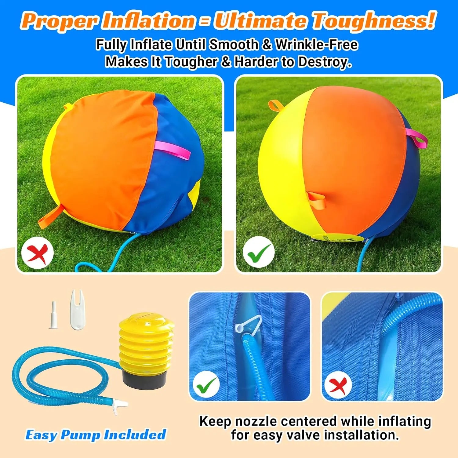 Hap Tim Interactive Herding Ball for Dogs - Durable Outdoor Training Toy for Medium to Large Breeds, Including Corgis, Australian Shepherds, Cattle Dogs, and Border Collies (Not Suitable for Aggressive Chewing)
