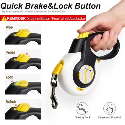Fida Dog Leash, Autobrake Retractable Leash Patented Design for Dog Pulling, 16 Ft Heavy Duty No Pull Pet Walking Leash for Large Medium Dogs. Tangle Free, One‑Hand Control, Soft Grip#Summervibes #Petlovers